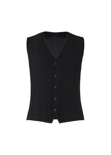 Japan Miyake same style pleated classic basic versatile single-breasted vest vest men's JE311 JE411