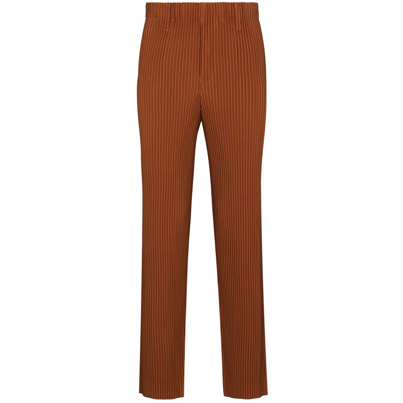 Miyake men's straight-leg pants, minimalist style, foreign trade, casual business, pleated pants, tide men's trousers, spot one piece of delivery