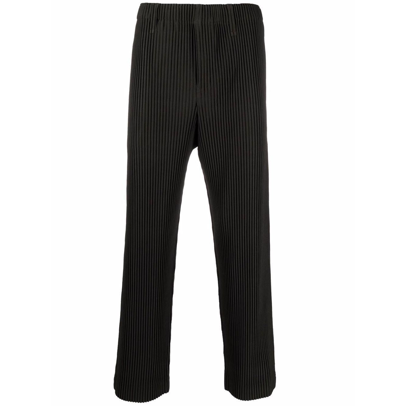 Miyake men's straight-leg pants, minimalist style, foreign trade, casual business, pleated pants, tide men's trousers, spot one piece of delivery
