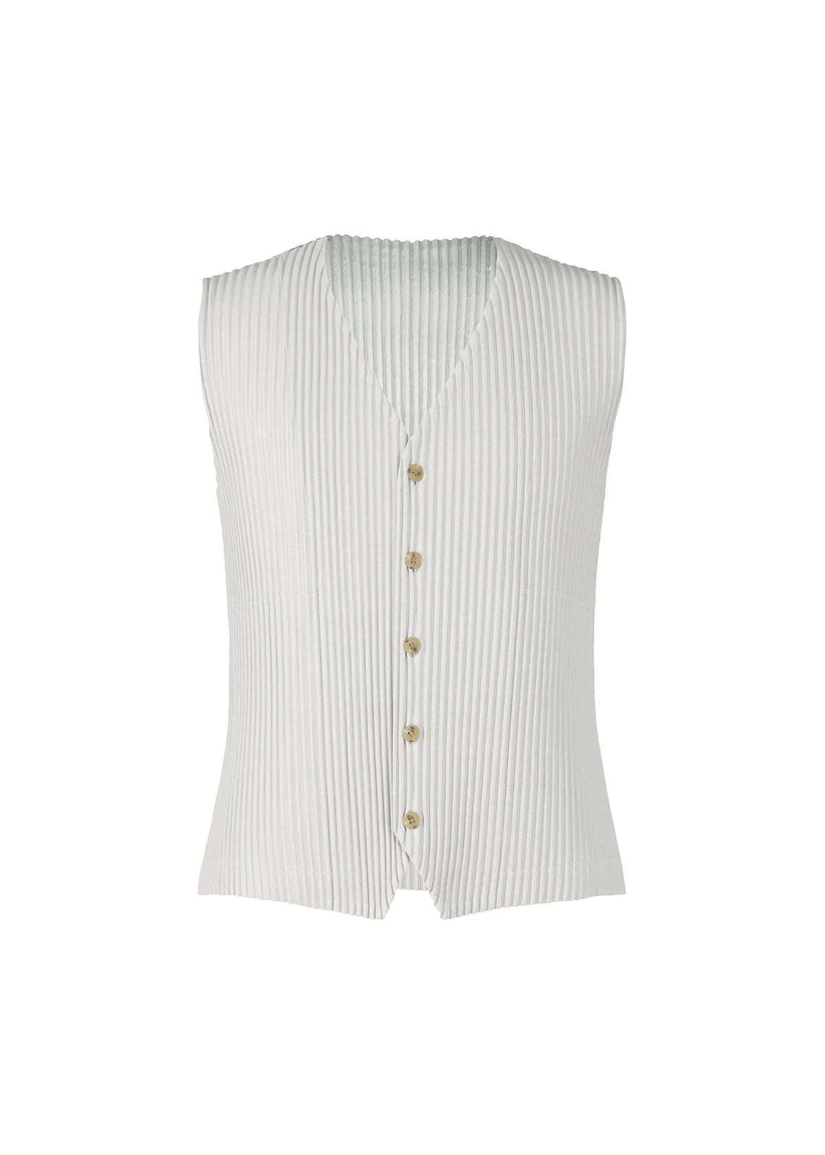 Japan Miyake same style pleated classic basic versatile single-breasted vest vest men's JE311 JE411