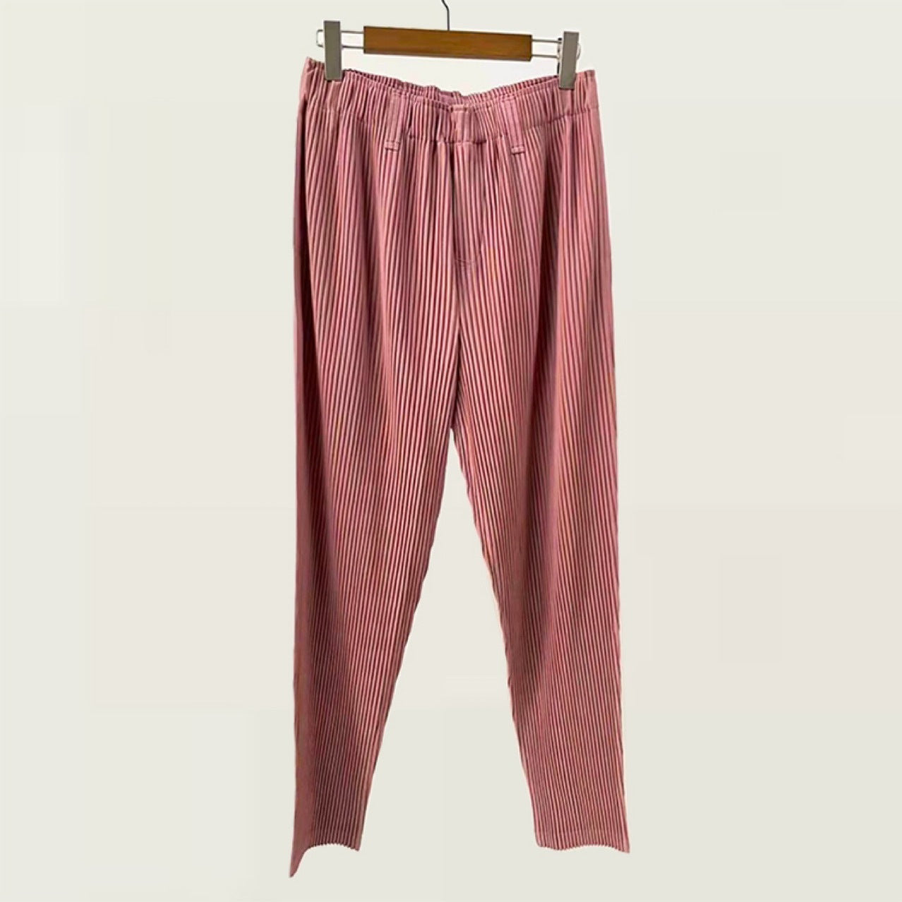 Miyake men's straight-leg pants, minimalist style, foreign trade, casual business, pleated pants, tide men's trousers, spot one piece of delivery