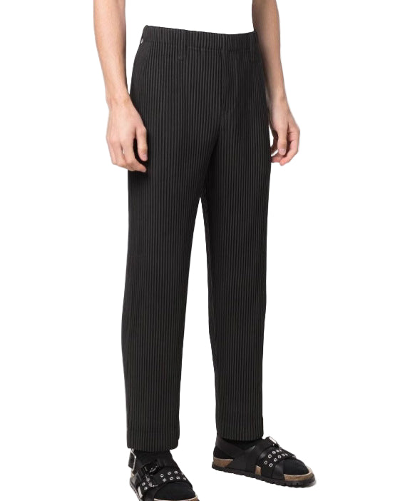 Men’s Pleated Polo Shirt — Miyake-Inspired Minimalist Design, Luxurious Texture, Breathable & Stretchy