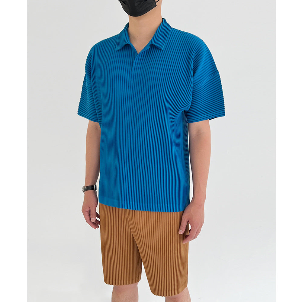 [Broken code clearance N return N change] factory direct sales three pressure fold fold house style men's polo shirt short sleeve T-shirt