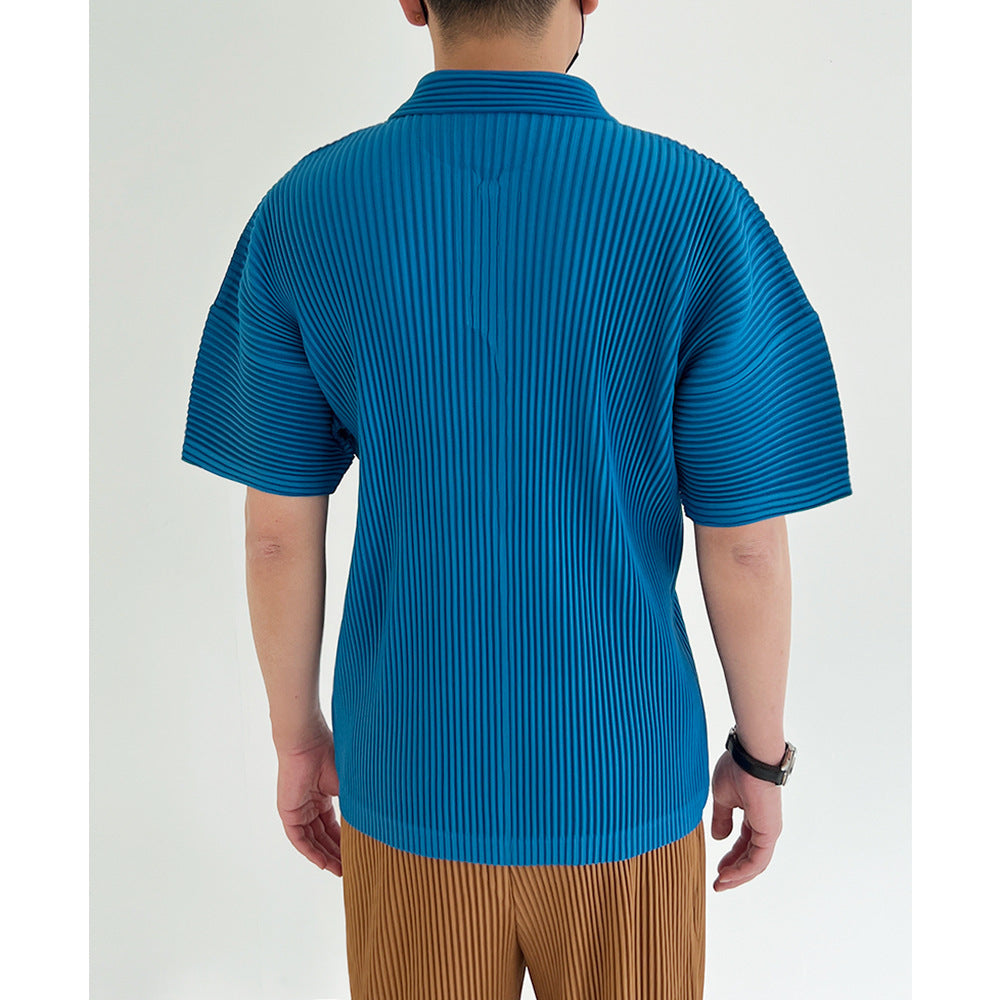 [Broken code clearance N return N change] factory direct sales three pressure fold fold house style men's polo shirt short sleeve T-shirt