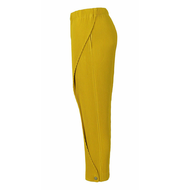 Pleated men's slacks 2024 new spring fake two-piece sports pants corseted cuff pants men's pants tide