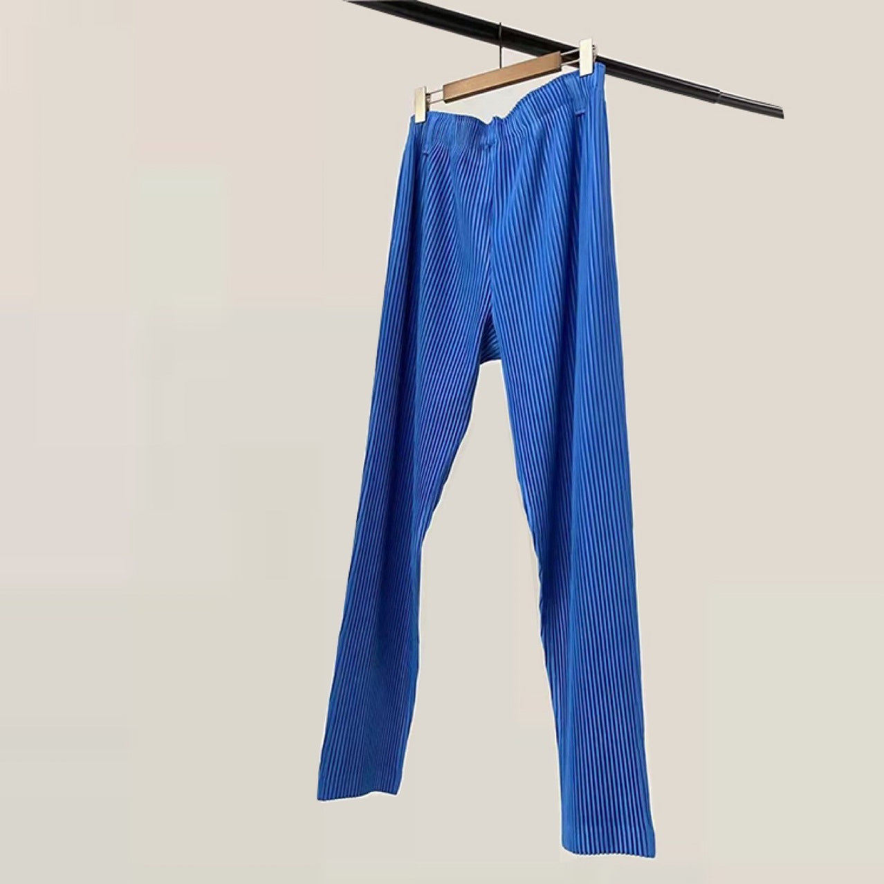 Miyake men's straight-leg pants, minimalist style, foreign trade, casual business, pleated pants, tide men's trousers, spot one piece of delivery