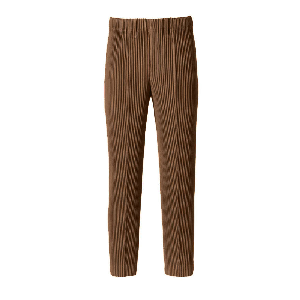 Early Spring Men's Casual Pants 2024 New Fashion, Simple Versatile, Slim Pleated, Sport, Tapered Pleated Trousers, Men