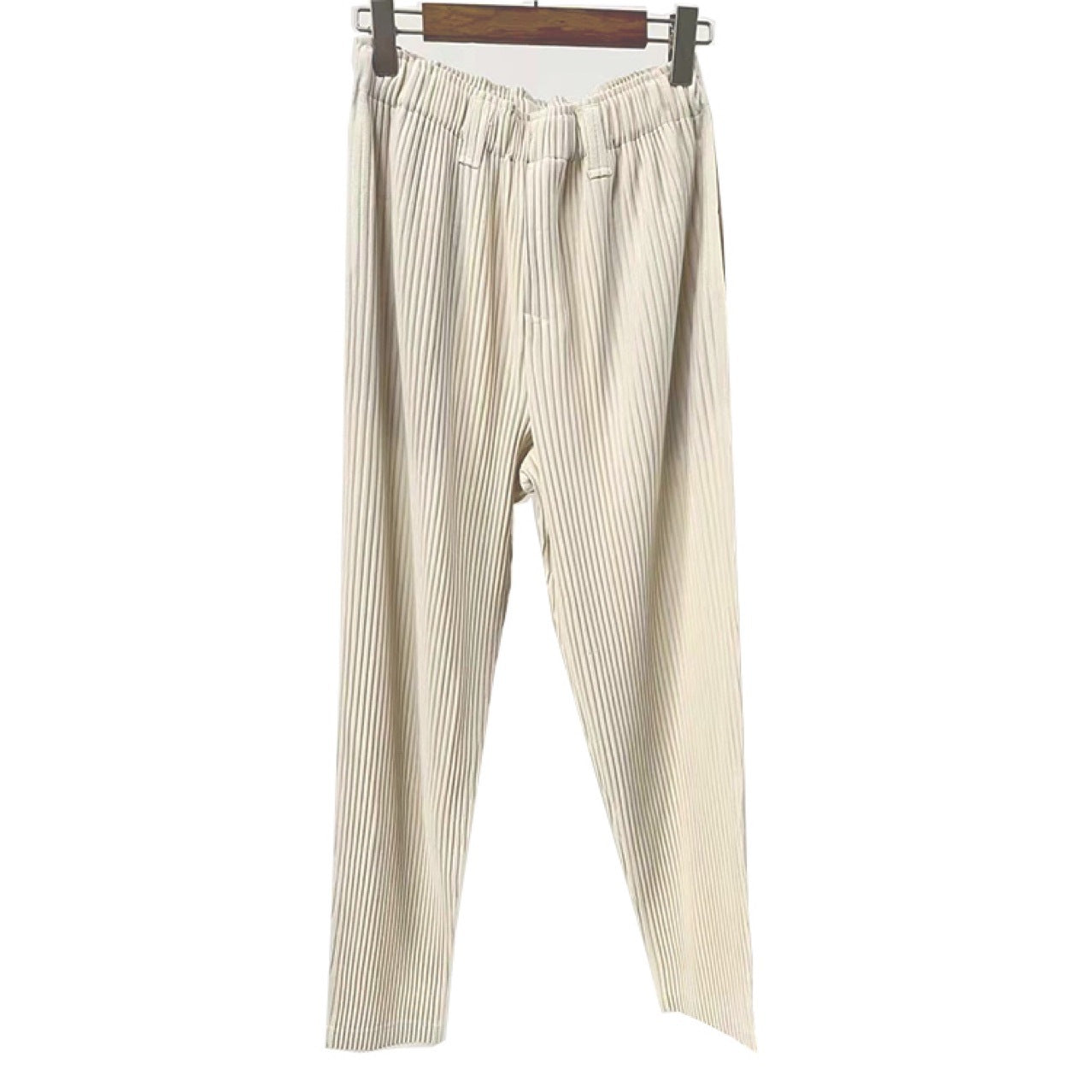 Miyake men's straight-leg pants, minimalist style, foreign trade, casual business, pleated pants, tide men's trousers, spot one piece of delivery