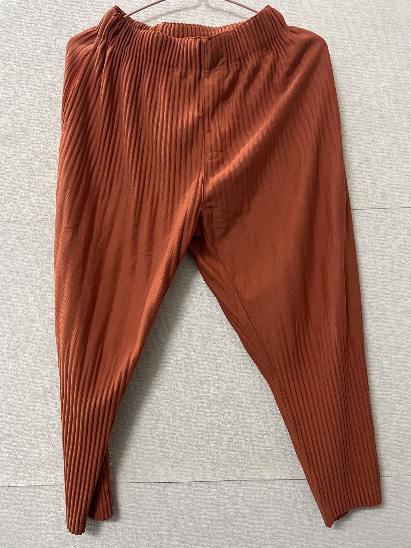Miyake-style pleated bloomers, pressed pleated men's pants, loose casual autumn harem pants, cropped pants, tide JF151