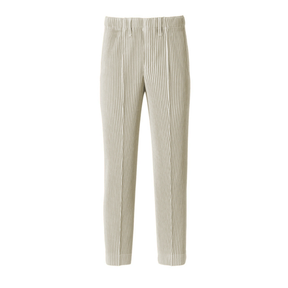 Early Spring Men's Casual Pants 2024 New Fashion, Simple Versatile, Slim Pleated, Sport, Tapered Pleated Trousers, Men