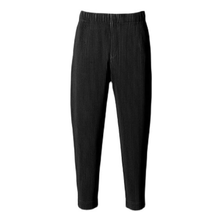 Japanese Miyake style pleats JF149 classic simple loose casual harem pants tapered pants cropped pants men
