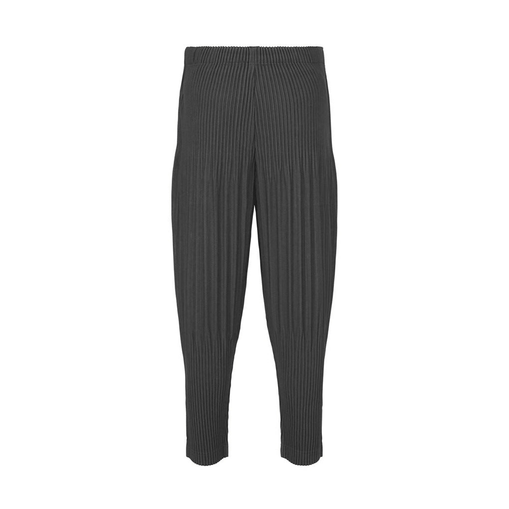 Miyake men's casual pants men's counter quality elasticated waist loose business commuter versatile cropped leggings