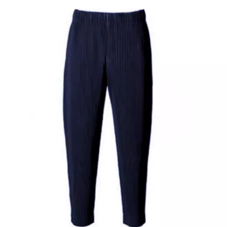 Japanese Miyake style pleats JF149 classic simple loose casual harem pants tapered pants cropped pants men