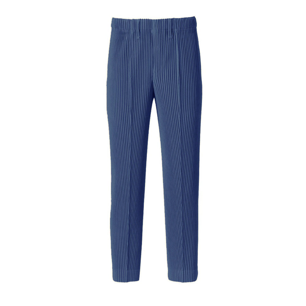 Early Spring Men's Casual Pants 2024 New Fashion, Simple Versatile, Slim Pleated, Sport, Tapered Pleated Trousers, Men